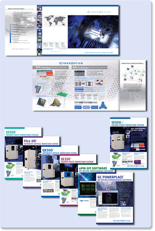 Cyperoptics Corporate Folder and Brochures